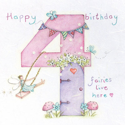 BERNIE PARKER DESIGN HB AGE 4 FAIRIES LIVE HERE