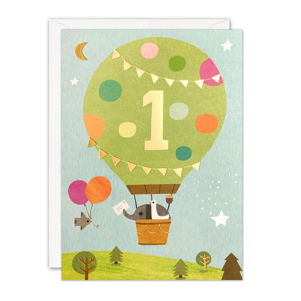 JAMES ELLIS HAPPY BIRTHDAY CARD 1ST BALLOON