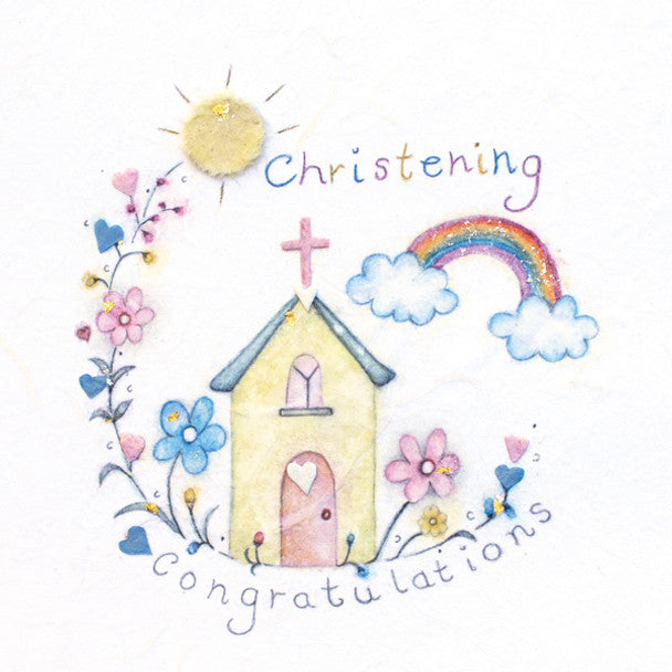 BERNIE PARKER DESIGN CHRISTENING CONGRATULATIONS CARD