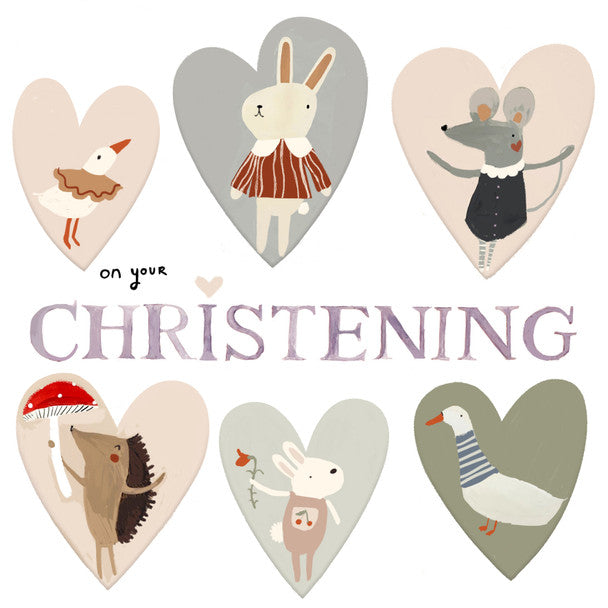 SOOSHICHACHA ON YOUR CHRISTENING CARD