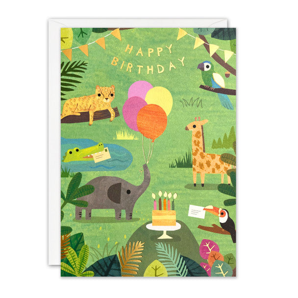 JAMES ELLIS HAPPY BIRTHDAY CARD JUNGLE