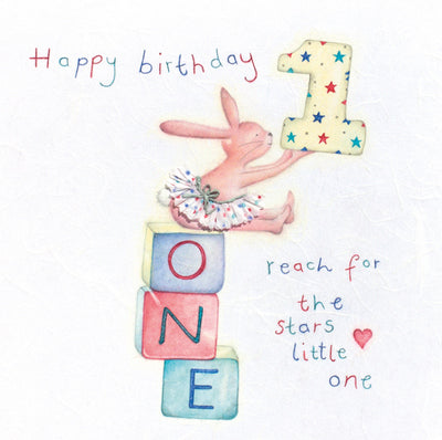 BERNIE PARKER DESIGN HB AGE 1 REACH FOR THE STARS CARD