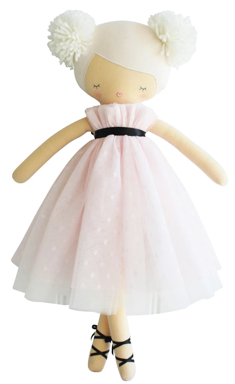 ALIMROSE SCARLETT 48CM POM POM DOLL PINK