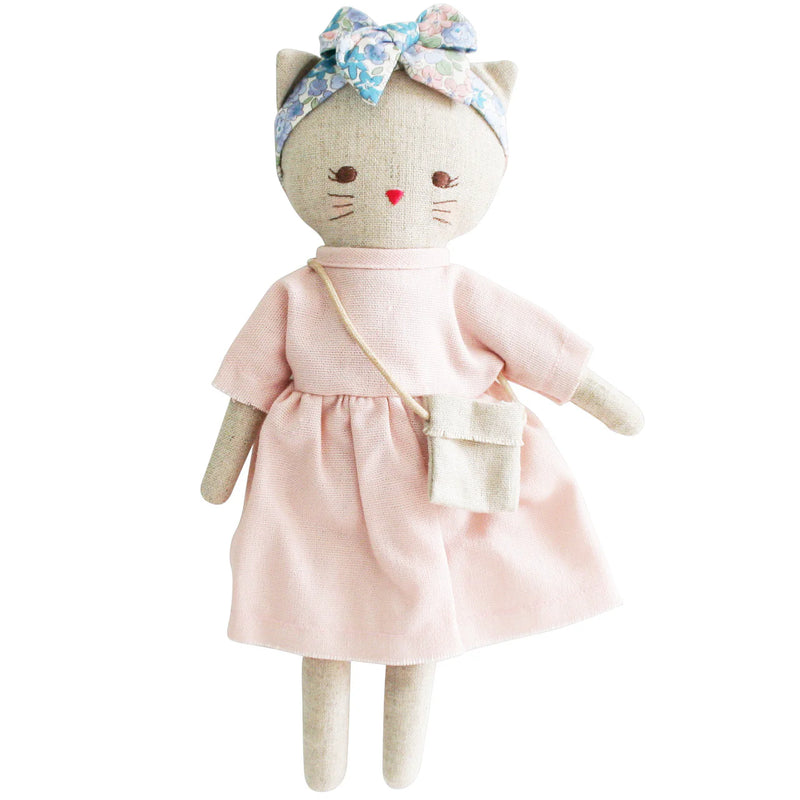 ALIMROSE MINI LILLY KITTY PINK LINEN