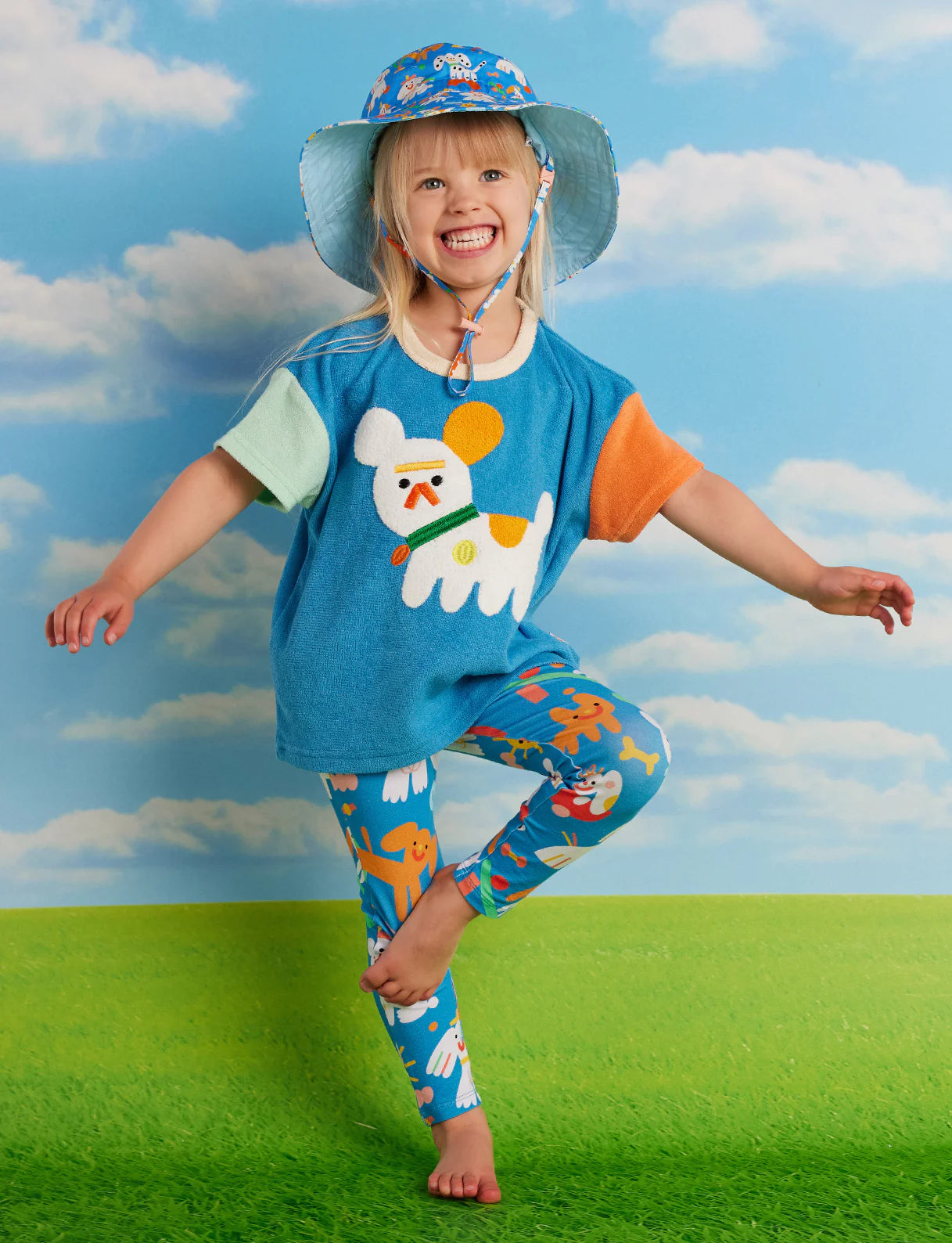 HALCYON NIGHTS PUPPY PARK KIDS LEGGINGS