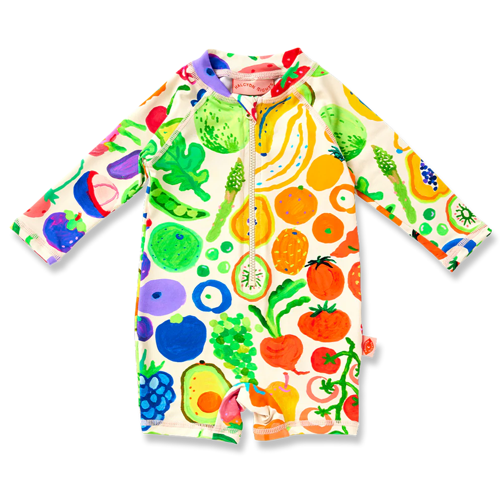 HALCYON NIGHTS LONG SLEEVE RASH SUIT EAT THE RAINBOW