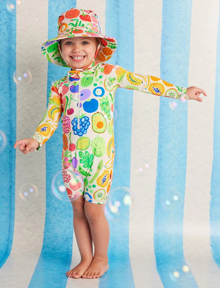 HALCYON NIGHTS LONG SLEEVE RASH SUIT EAT THE RAINBOW