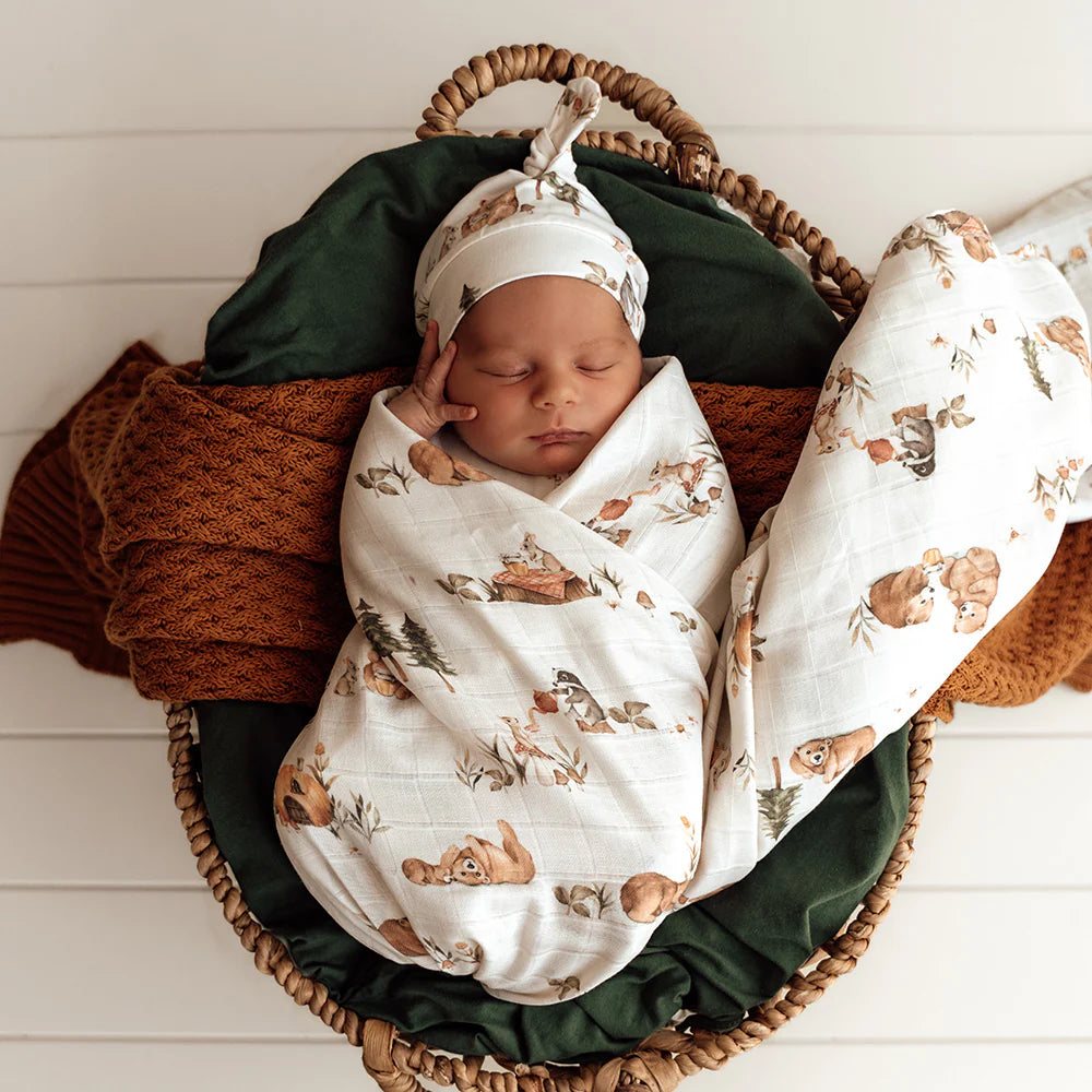 SNUGGLEHUNNY BEARS ORGANIC MUSLIN WRAP