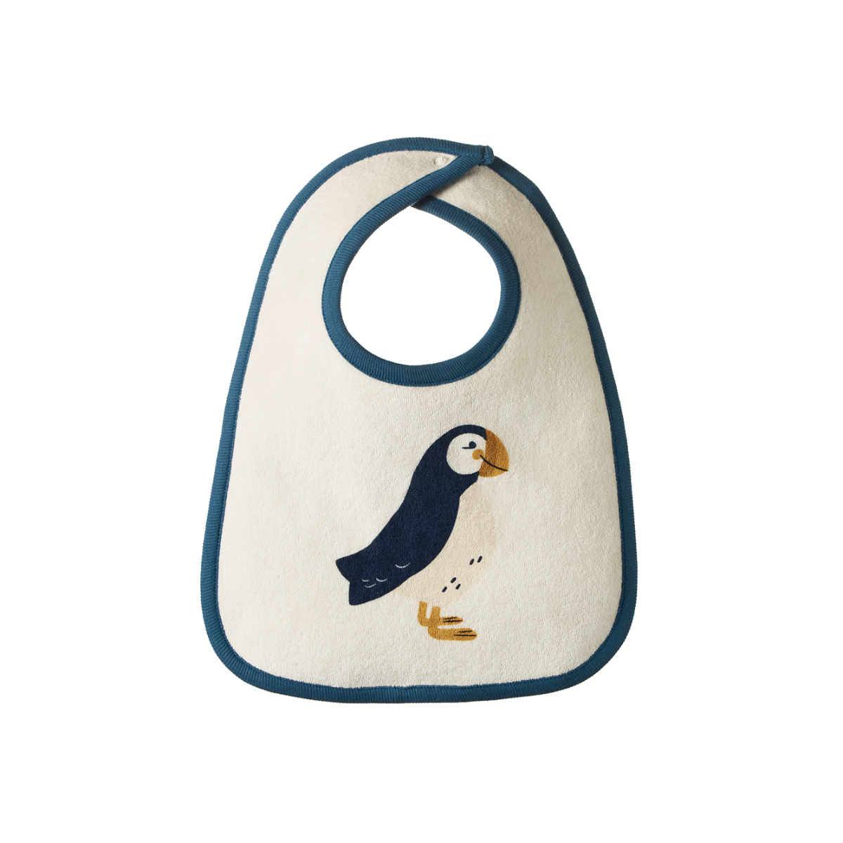 NATURE BABY REVERSIBLE BIB PUFFIN 0-6M