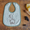NATURE BABY REVERSIBLE BIB RABBITTY 6-12M