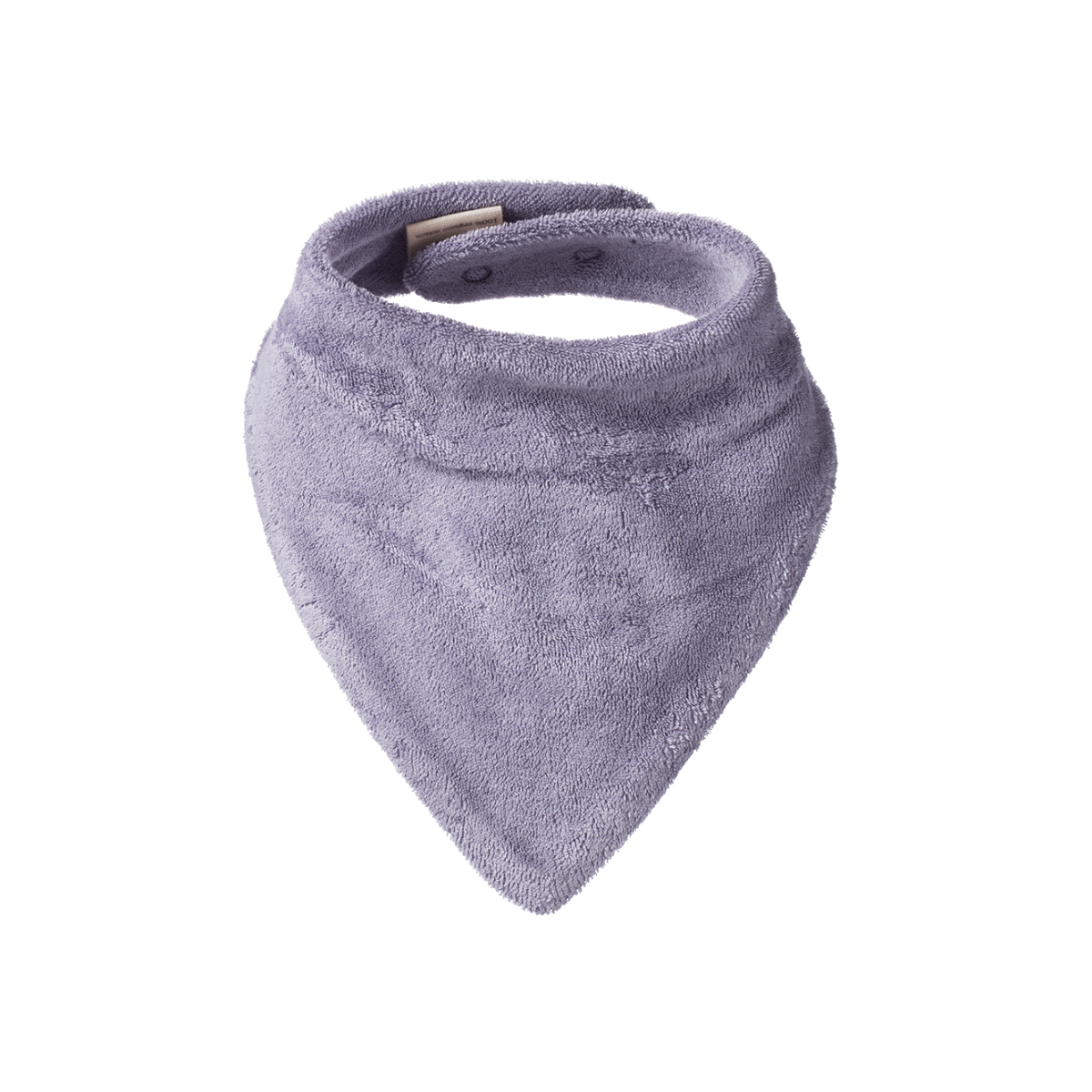 NATURE BABY TRIANGLE TERRY BIB PERIWINKLE