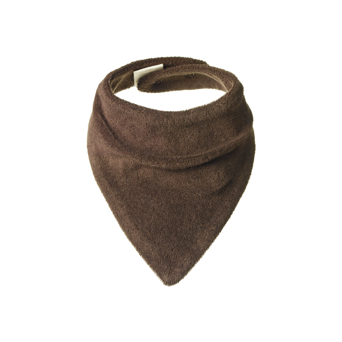 NATURE BABY TRIANGLE TERRY BIB PINECONE