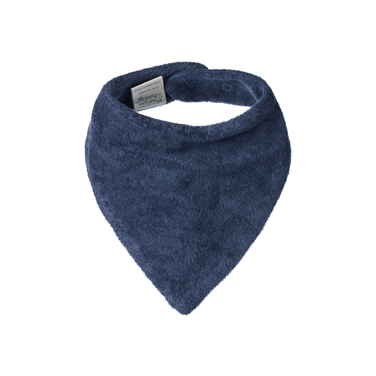 NATURE BABY TRIANGLE TERRY BIB VINTAGE INDIGO