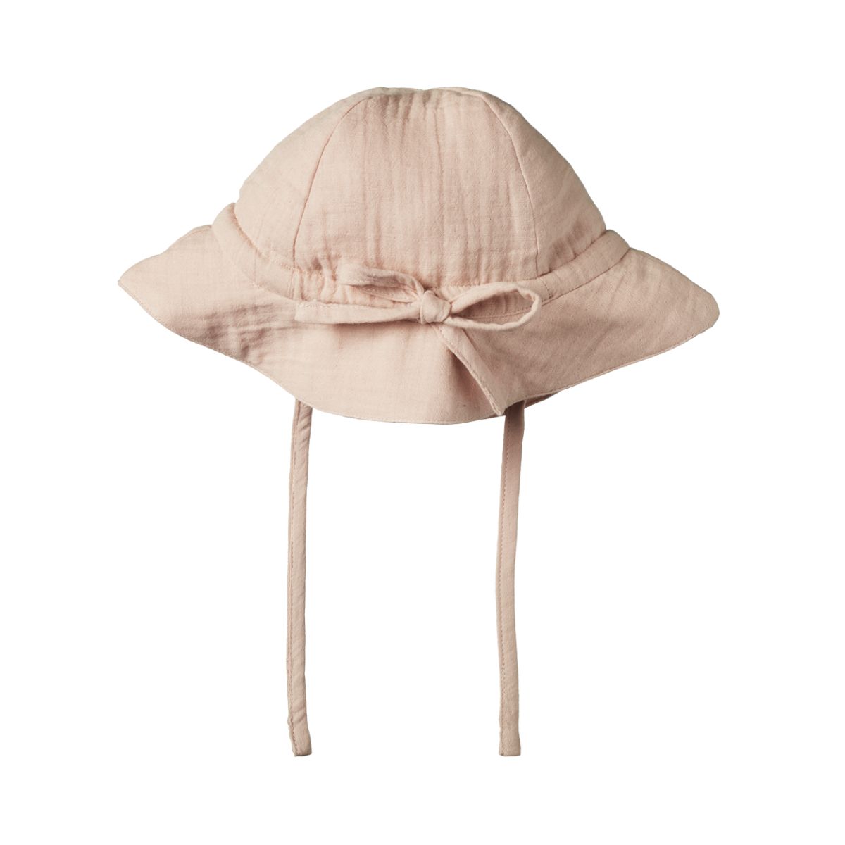 NATURE BABY CRINKLE MUSLIN SUNHAT ROSE DUST CRINKLE