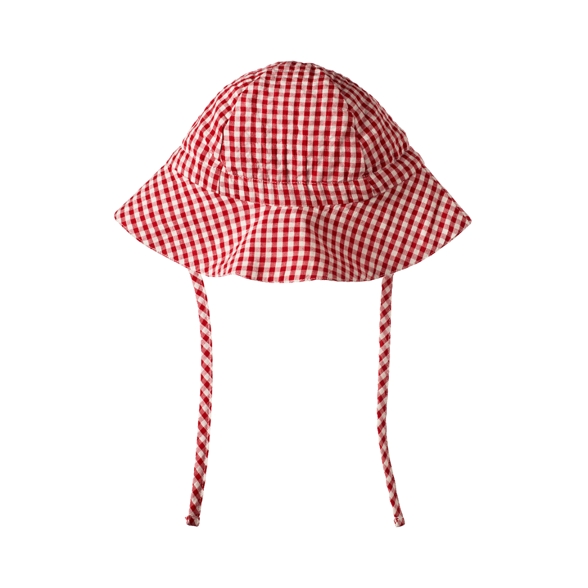 NATURE BABY GINGHAM SUNHAT RED CHECK