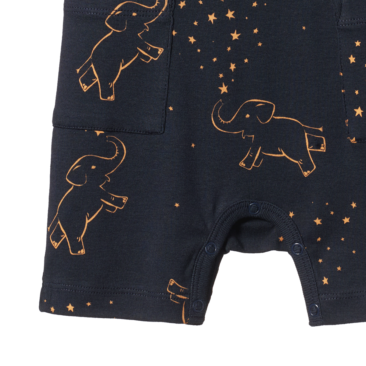 NATURE BABY CAMPER SUIT FAIRGROUND NAVY PRINT