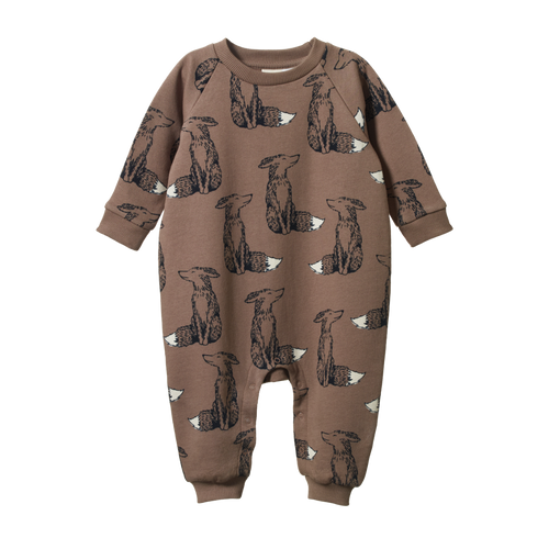 NATURE BABY JUNO ROMPER FOXY CUB PRINT