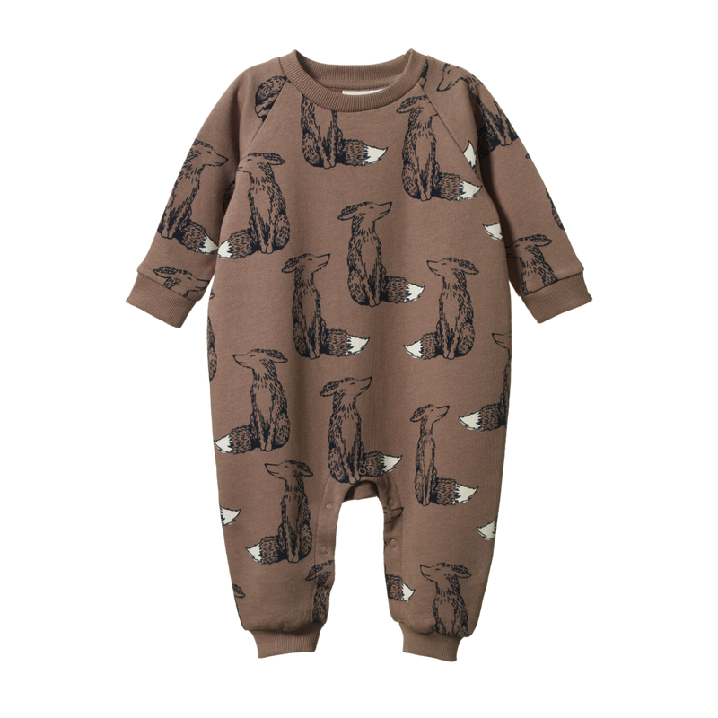 NATURE BABY JUNO ROMPER FOXY CUB PRINT