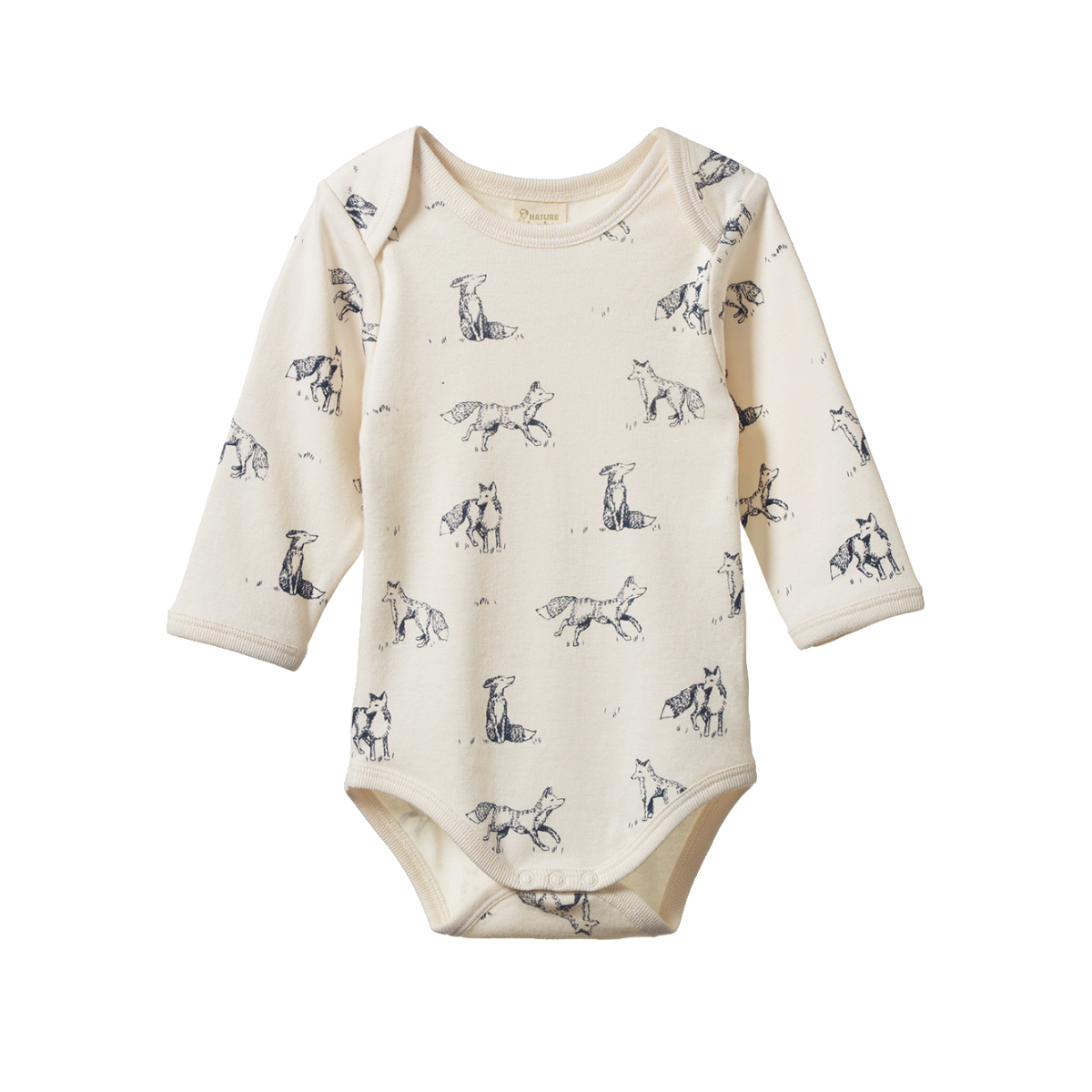 NATURE BABY LONG SLEEVE BODYSUIT FOXY