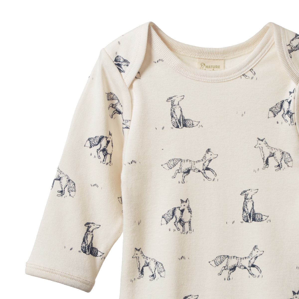 NATURE BABY LONG SLEEVE BODYSUIT FOXY