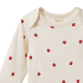 NATURE BABY LONG SLEEVE BODYSUIT RASPBERRY PRINT
