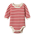 NATURE BABY SAWYER BODYSUIT RED SEA STRIPE