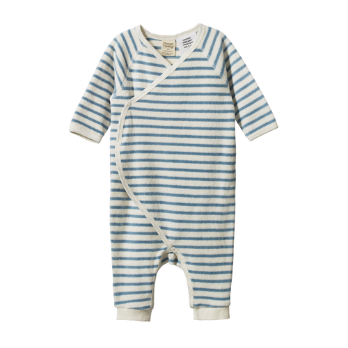 NATURE BABY TERRY STRETCH & GROW POWDER BLUE