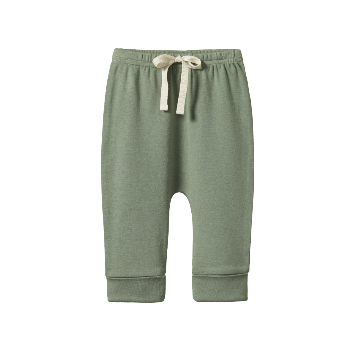 NATURE BABY DRAWSTRING PANTS NETTLE