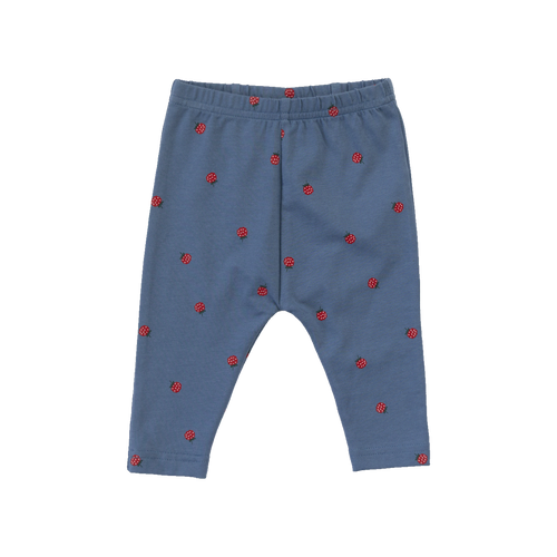 NATURE BABY LEGGINGS RASPBERRY BLUE PRINT