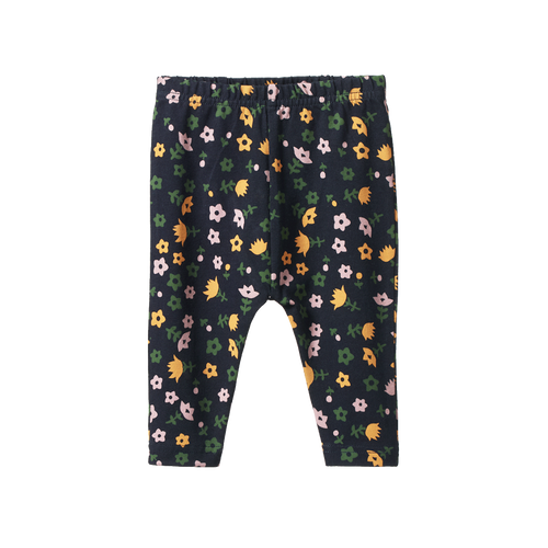 NATURE BABY LEGGINGS NAVY POLLYANNA PRINT
