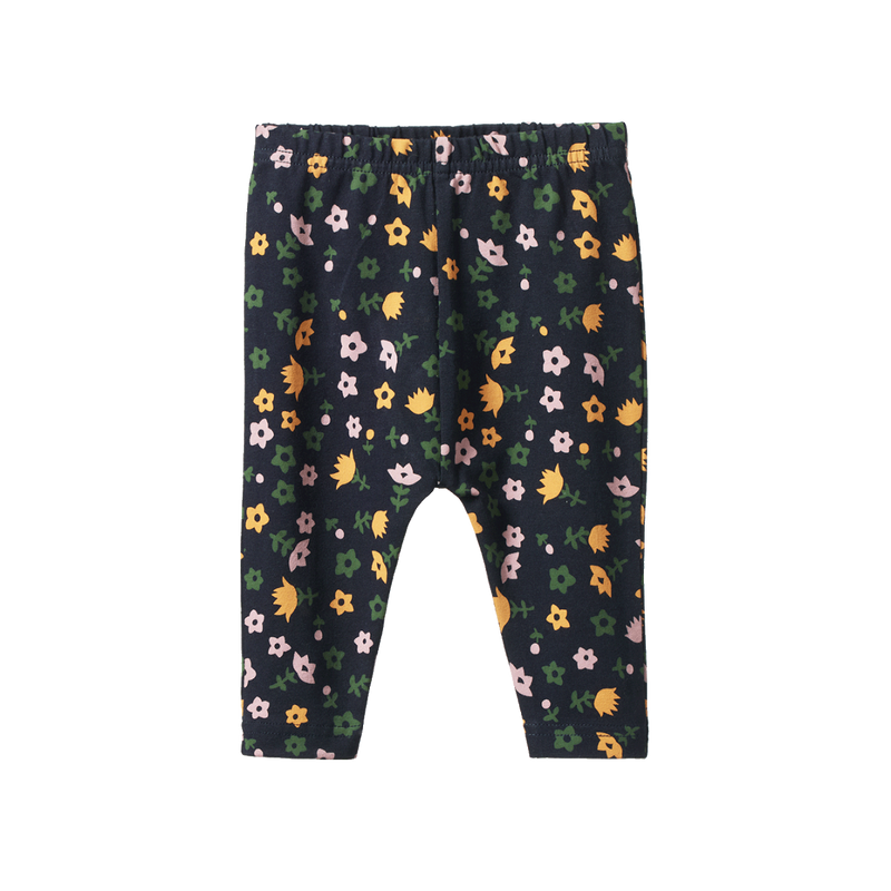 NATURE BABY LEGGINGS NAVY POLLYANNA PRINT