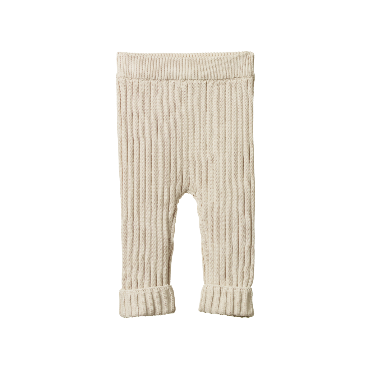 NATURE BABY LOU PANTS COTTON KNIT ALMOND