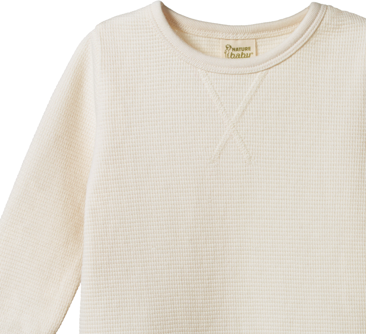 NATURE BABY WAFFLE TEE NATURAL