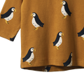 NATURE BABY LONG SLEEVE RIVER TEE PUFFIN TOFFEE PRINT