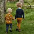 NATURE BABY LONG SLEEVE RIVER TEE PUFFIN TOFFEE PRINT