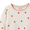 NATURE BABY LONG SLEEVE CLOUD TEE RASPBERRY PRINT