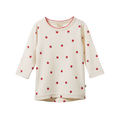 NATURE BABY LONG SLEEVE CLOUD TEE RASPBERRY PRINT
