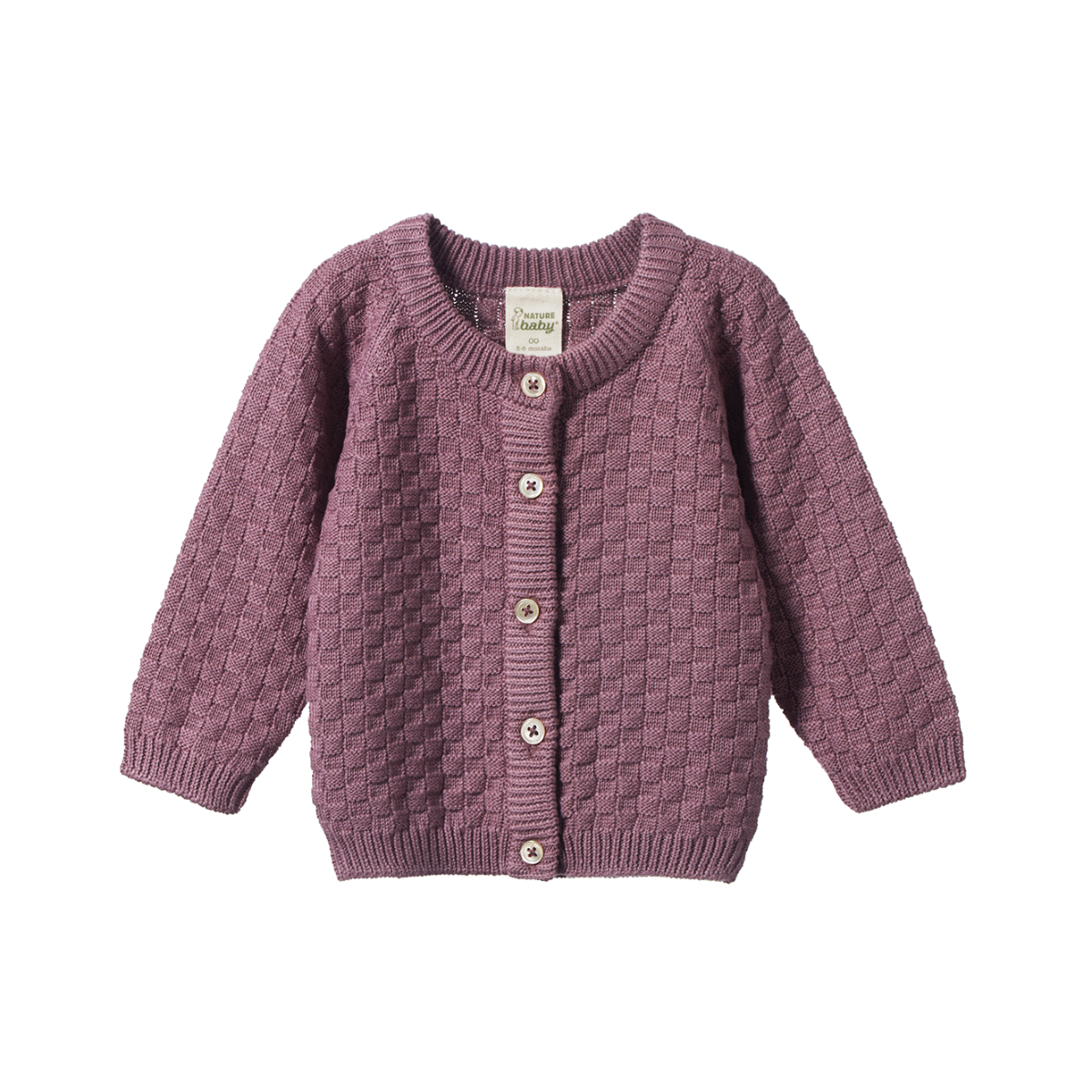 NATURE BABY PIPER CARDIGAN TWILIGHT BASKET KNIT