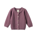 NATURE BABY PIPER CARDIGAN TWILIGHT BASKET KNIT