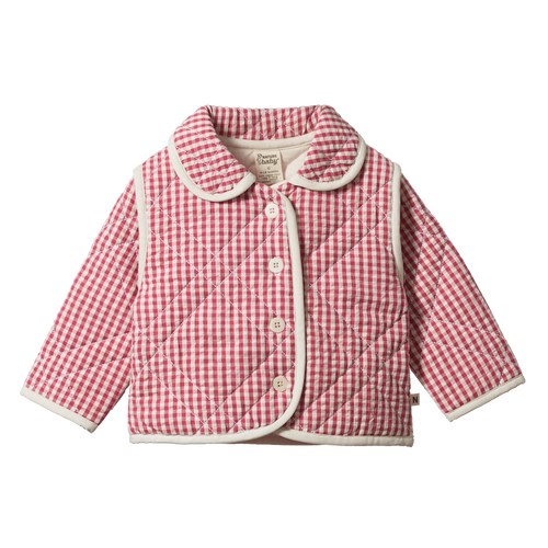 NATURE BABY MARLO QUILTED COAT JAM CHECK