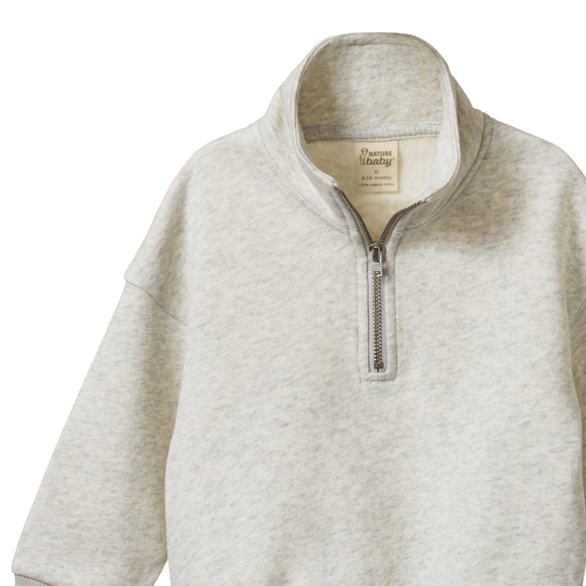 NATURE BABY CAMPER SWEATSHIRT LIGHT GREY MARL