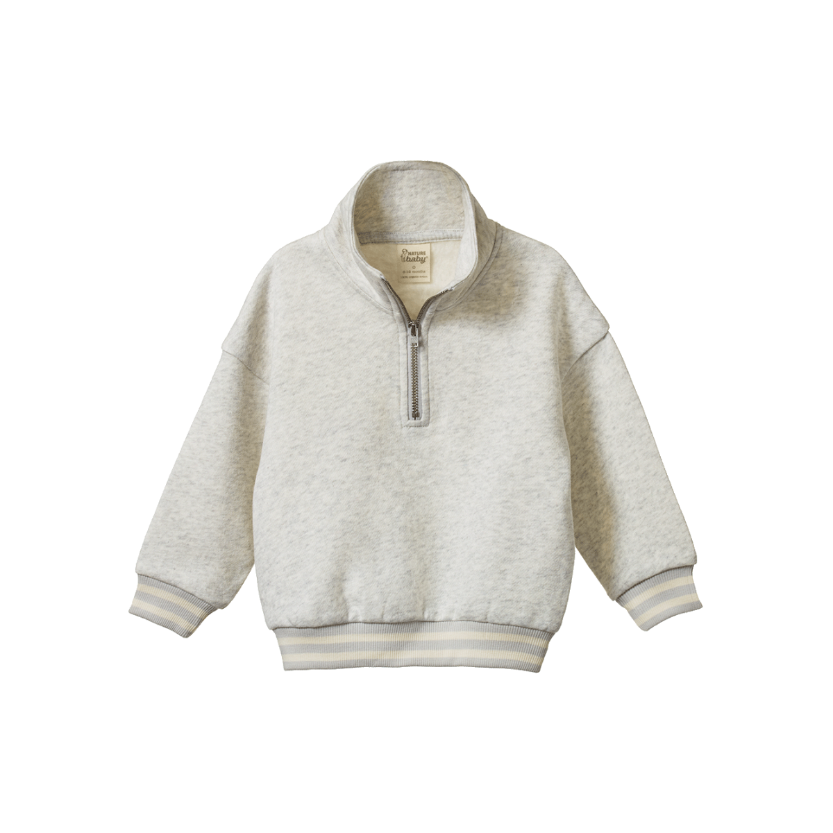 NATURE BABY CAMPER SWEATSHIRT LIGHT GREY MARL