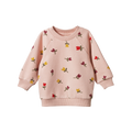 NATURE BABY EMERSON SWEATER TULIPS ROSE DUST