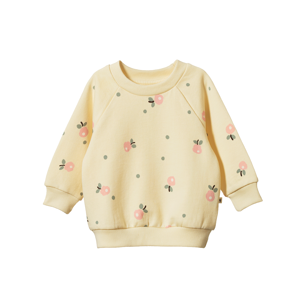 NATURE BABY EMERSON SWEATER POSEY BLOSSOM LEMONADE
