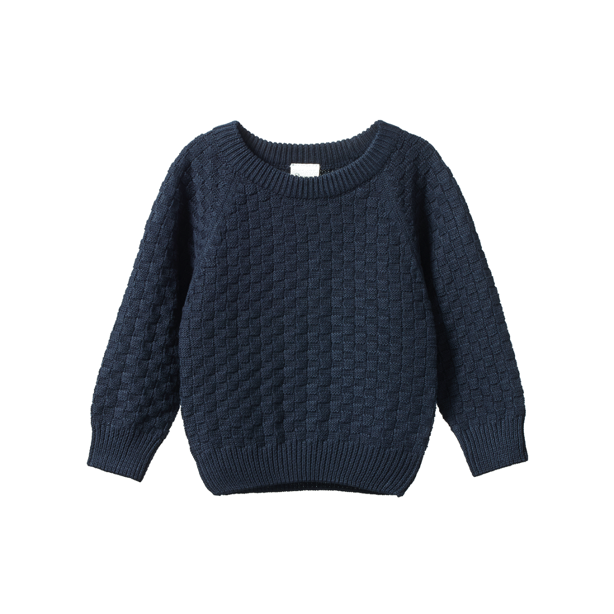 NATURE BABY BILLY JUMPER NAVY BASKET KNIT