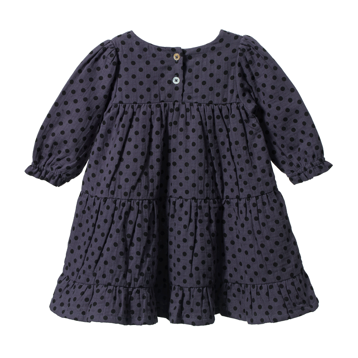 NATURE BABY ELLIOT DRESS VIOLET POLKA DOT