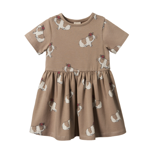 NATURE BABY SATURDAY DRESS MOON FLOWER GALA PRINT