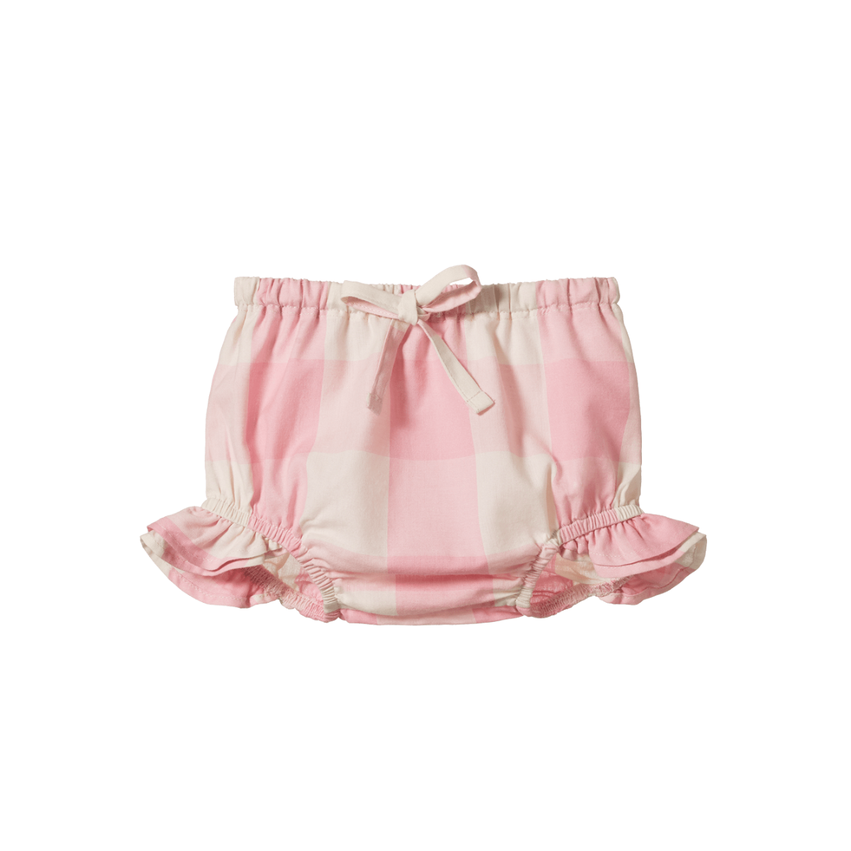 NATURE BABY GINGHAM PETAL BLOOMERS