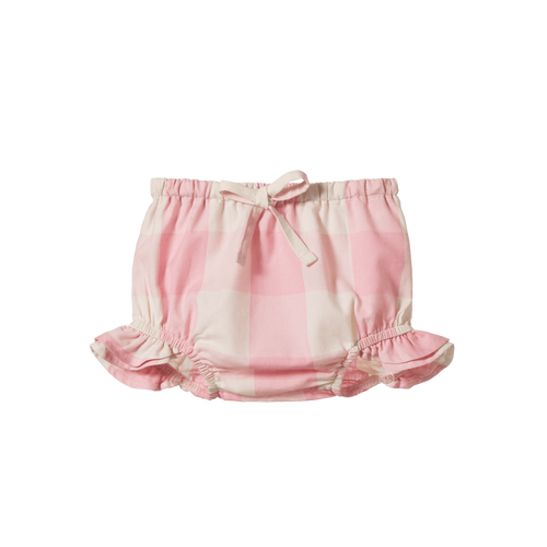 NATURE BABY GINGHAM PETAL BLOOMERS