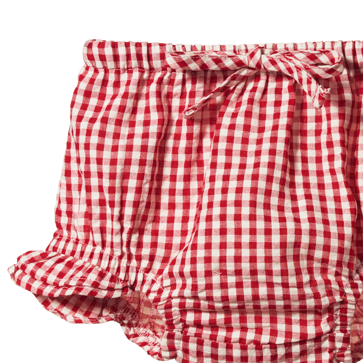NATURE BABY PETAL SET GINGHAM RED CHECK
